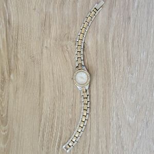 Silver and Gold Metal Watch